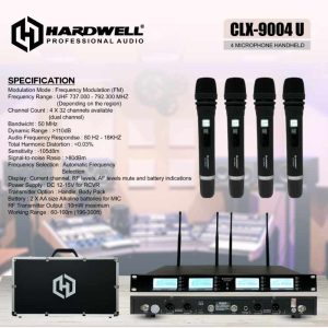 Wireless Mic CLX 9004U Handheld (Black)
