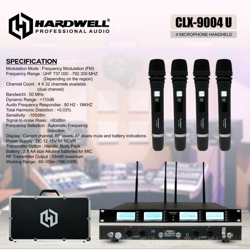 Wireless Mic CLX 9004U Handheld (Black)