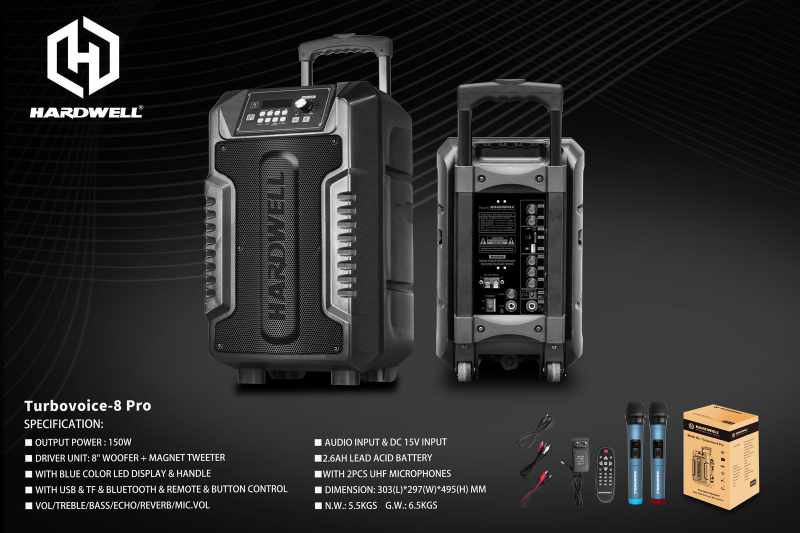 Portable Speaker Turbovoice 8