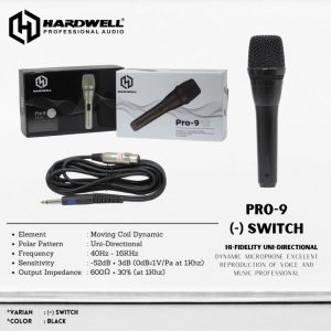 Professional Wired Microphone Pro 9 (-) Switch