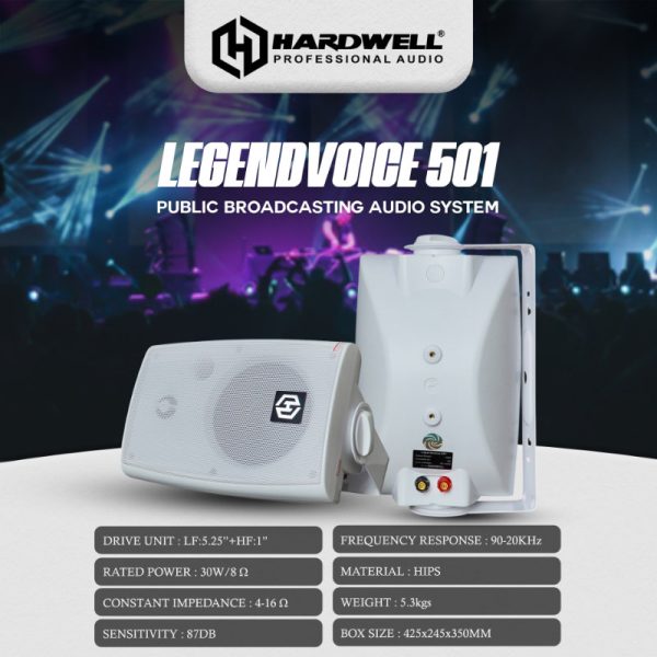 Passive Speaker Legend Voice 501 White